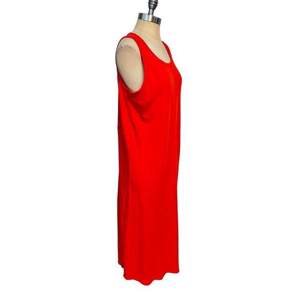 Elizabeth and James Womens Red Sleeveless Cotton Maxi Dress Size Large NWOT - Picture 2 of 5